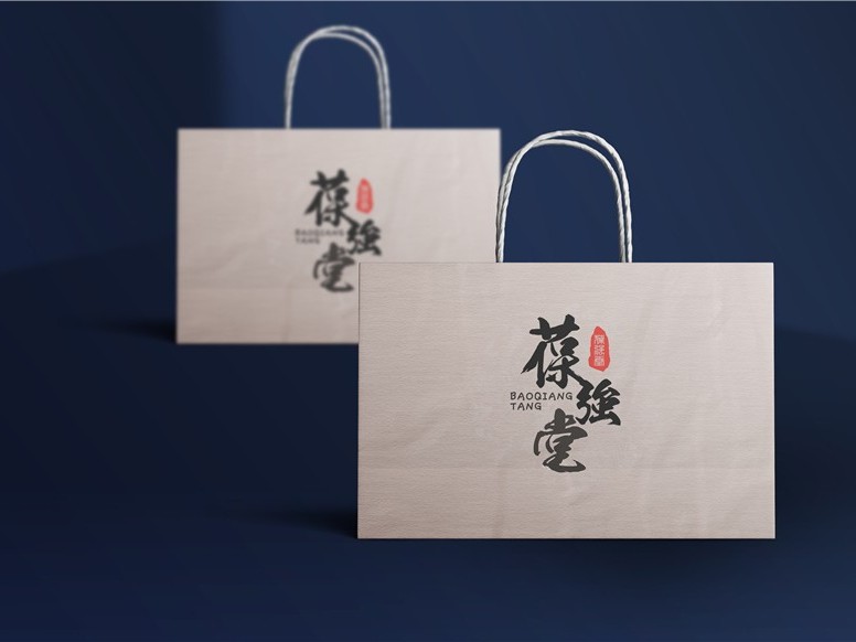 葆強(qiáng)堂手提袋-保健品包裝定制