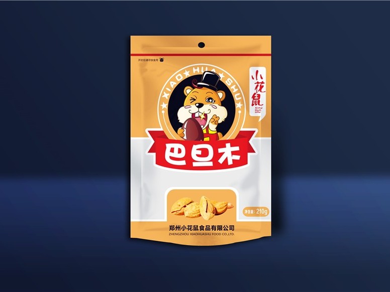 小花鼠干果袋-食品包裝定制
